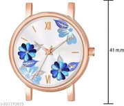 Best Quality Festive Season Flower Designer Round Dial Attractive Leather Belt Women Watches Combo Pack of 2 Watches combo for women stylish girl watches combo pack of 2 analog watches combo wrist watches combo watches for girls stylish watches Set