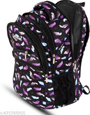 Stylish Printed Backpack - Perfect for School, College, and Travel Adventures for Girls