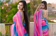 Printed lightweight saree for women summer wear Comfortable saree suitable for hot weather