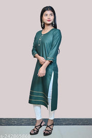 Women's Layri Kurta Rayon Lace Border Kurti | "Fusion Kurtas," "Printed Kurtis," "Embroidered Kurtas," and "Cotton Kurtis," "Traditional Kurtis," "Women's Kurtis," "Women's Kurtas," "Kurti under 200", "Combo Kurti",