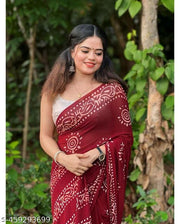 Soft cotton mulmu saree with blouse piece fabric Quality 92*80 product quality  % Good Quality product wear wedding ethnic traditional product