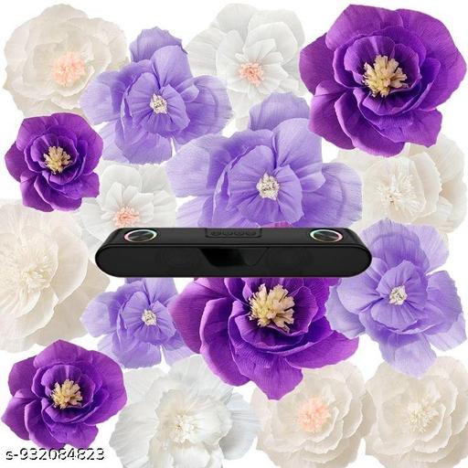 Portable Bluetooth Speaker, 16 Watts, Upto 8h Backup, Dual Drivers + Dual Passive Radiators, Call Function, Bluetooth v5.3 | USB | mSD| AUX, TWS, RGB LED