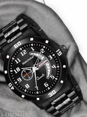Stainless Steel Strap Day Date Analog Watch For Men
