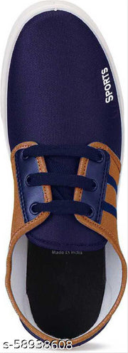Multicolor Striped Sneakers For Men