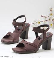 Afuzi New Stylish Girl’s Heel Comfortable and Fashionable Out Door Sandal's For Light Weight Casual Fashionable For Women/Girls Sandal For Women Pich