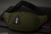 OZEL BAG Premium Crossbody Waist Bag | Trendy Travel Fanny Pack with Multiple Zippers | Unisex Adjustable Belt Pouch