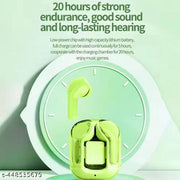 TWS Ultrapods AirBass TWS Airdots, 36H Playtime, True Wireless Bluetooth Headphones Earbuds TWS, Fast Charging, True Wireless Headphone, Wireless Bluetooth Headphones & Earphones (Green)