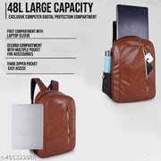 VENEER  Casual Vegan Leather Neon Tech Business Office College Travel Unisex Backpack