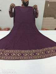 Riyon long embroidery anarkali kurta