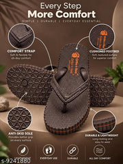 Ortho + Rest Extra Soft Unisex's  Slipper| Orthopedic & Diabetic Chappal| Hawaii Slipper| Doctor's Ortho Flip -Flop for Daily Uses (Brown)