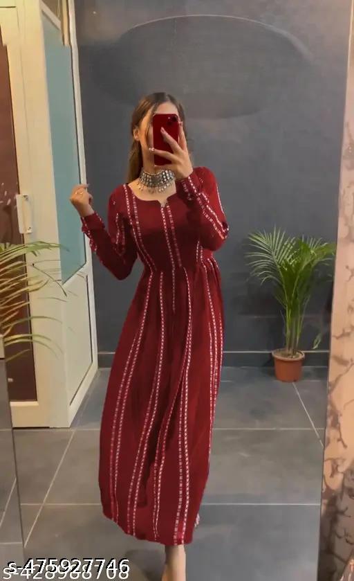 Printed Naira Cut Kurti For Women's