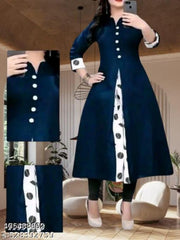 selfie kurti Navy Blue Midnight Kurt