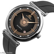 Date Function  Magnet Strap Analog Watch for Men & Boys Silver_26000k