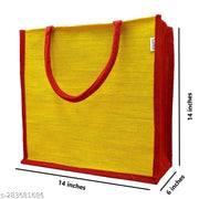 Juteka Multicolor, Eco Friendly, Multipurpose Jute Bag with Zipper Closure
