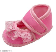 Tarun Child Care Baby Booties Baby Shoes for Any Occasions, Festive-3 to 10 Months Baby Girls-Light Pink Booties