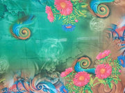 P D Silk Mills Pure Digital Printed Fancy Saree