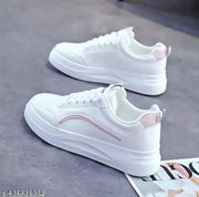 Stylish Pink Casual Sneakers For Women