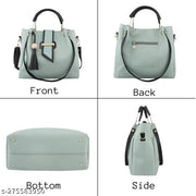Shoulder PU-Leather Handbags for Women's. Combo Set of 4