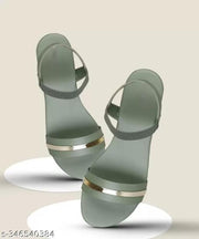 Hike Haven Women Green Flats Sandal