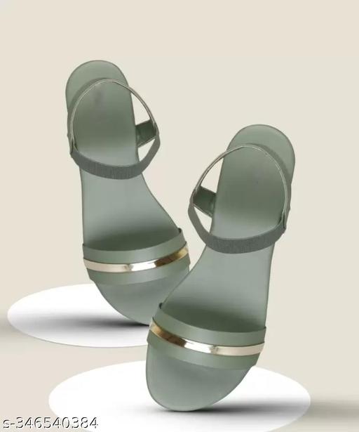 Hike Haven Women Green Flats Sandal