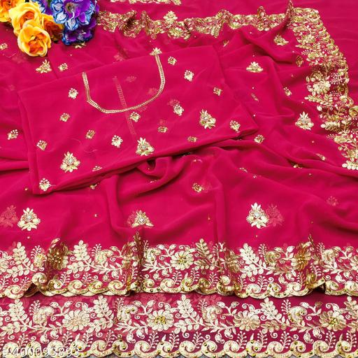 Beautiful zamato saree for women with blouse