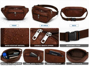 Men’s Premium Multi-Pocket Waist Bag | Crossbody Belt Bag | Travel & Daily Use