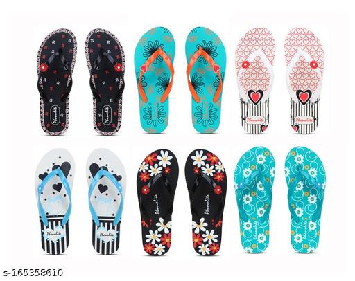 Phonolite Daily use printed Hawaii slipper for women pack of 6