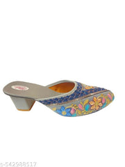 heel Embroidery Half multi jutis for women