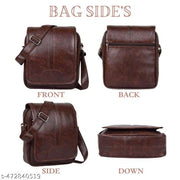 True Indian PU leather sling bag, Cross Body Bag Men’s | Stylish Shoulder Bag Men | Versatile Hand Bag for Men | Ideal for Travel & Office | Sling Bag Mini Passport Shoulder Strap Bag