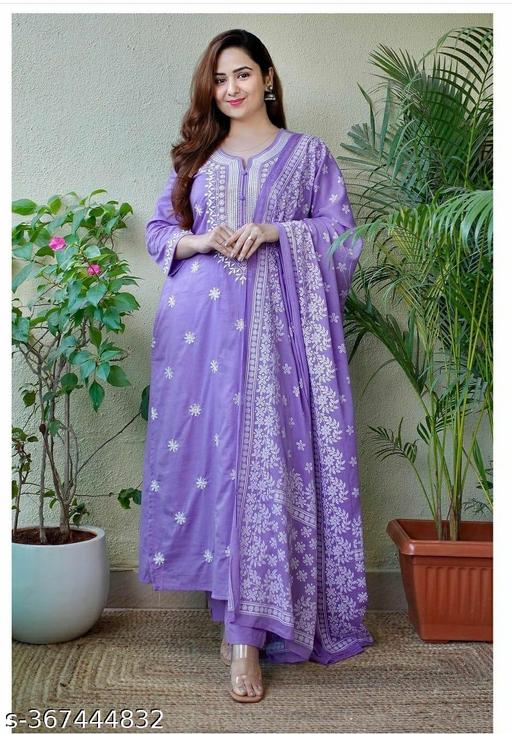 KURTI & PANT & DUPATTA SET/PLUS SIZE/BIG SIZE/PARTI WIRE KURTI PANT DUPATTA/PERMIUM QUALITY/TRANDING KURTI PANT DUPATTA
