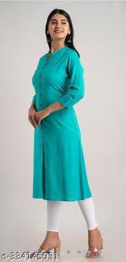 MANDARIAN COLLAR KURTI WITH POCKET