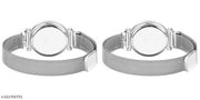 12 DIAMOND Dial Magnetic Belt Combo Women's and Girl's Watches Pack of 2