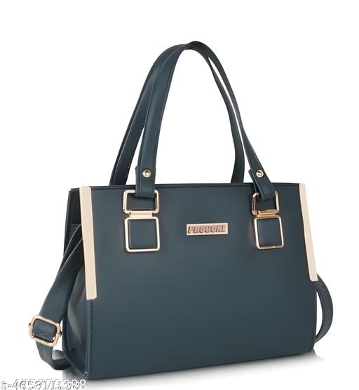 Women's (AIRPORT BLUE)Textured  HAND  BAG