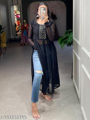 Naira Cut Embroidered Kurti