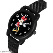 Best Black Kids Pu Unisex Boy-Girls Kids Watch