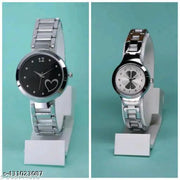Fancy Flower Designer Chain Metal Belt Analog Watches Combo For Women Watches for Girls