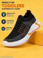 ROTATION Kids Sports Shoes for Boys & Girls | Lightweight Casual Slip-On Sneakers | Breathable Knitted Walking Running Shoes