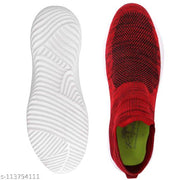 Fancy Red  Synthetic Sports Shoes For Men