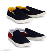 Pack of 2-2s combo shoes for men| black red-blue black- t blue combo shoes in color| comfortable and walking shoes for men