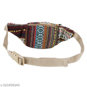 MYRIAD waist hemp bag Eco-Friendly Hemp Waist Pack for On-the-Go Adventures Functional Hemp Belt Bag for Hands-Free Living Size-(30 x 12 CM)