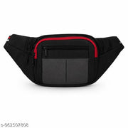 Waist Bag Men & Women Side Pouch for Travel & Sports Waterproof Adjustable Strap Waist Bag  (Black)