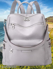MomsyStore Leatherette Backpacks For Women And Girls