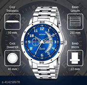 Dial, Day & Date Functioning, Stainless Steel Strap Analog Watch for Men (Dial-Silver)Men's sports watches,Men's chronograph watches,Men's automatic watches,Men's mechanical watches,Men's digital watches,Men's smartwatches,