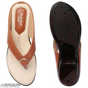 H Ladies Woman Sandals Syntethic Leather Lycra Leather Flat Sandals Aadab Fashionable Women Flip flop & Slippers
