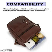 Messenger small sling bag for men women office use persnol casual with adjustable Strap