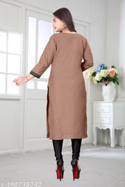 DESIGENER KURTI NEW COLLECTION COTTON BLEND STYLISH NEW TRENDY…