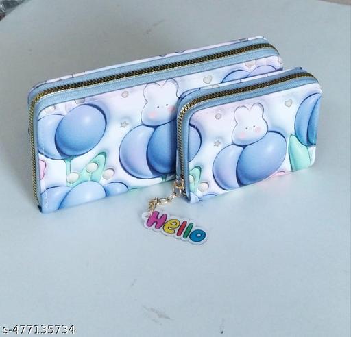 Perfect Combo Long & Small Wallet Printed Wallet ( Pack Of 2 )