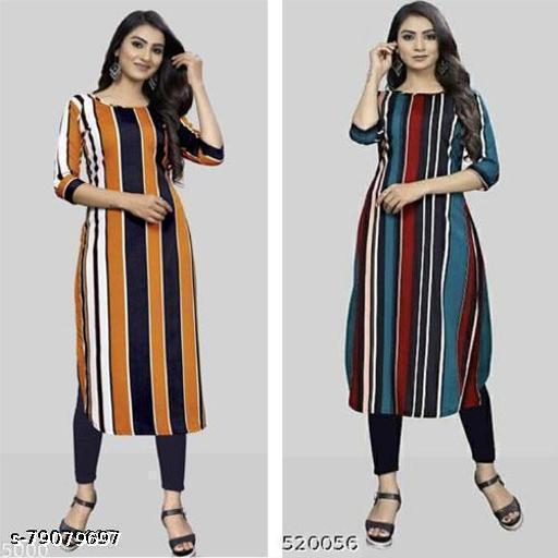 Polyster/Crepe fabric-plain linen kurtis APPLE CUT