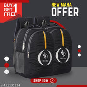 BUY 1 GET 1 FREE - BOGO Deal! Stylish & Tranding Backpack Combo