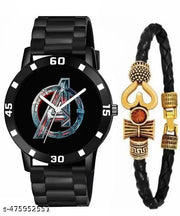 Watch for man |Analog Quartz Movement Men's Watch |Long aBattery Life Doubcle Push Safety Clasp Watches for Boys